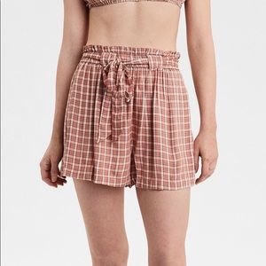 AE PLAID PAPERBAG SHORT